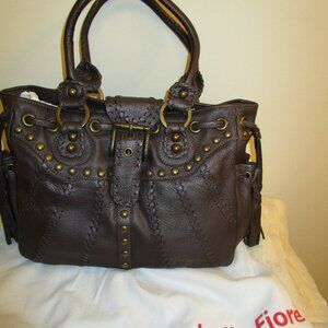 Isabella Fiore Chocolate Whipflash Elaina Large Tote